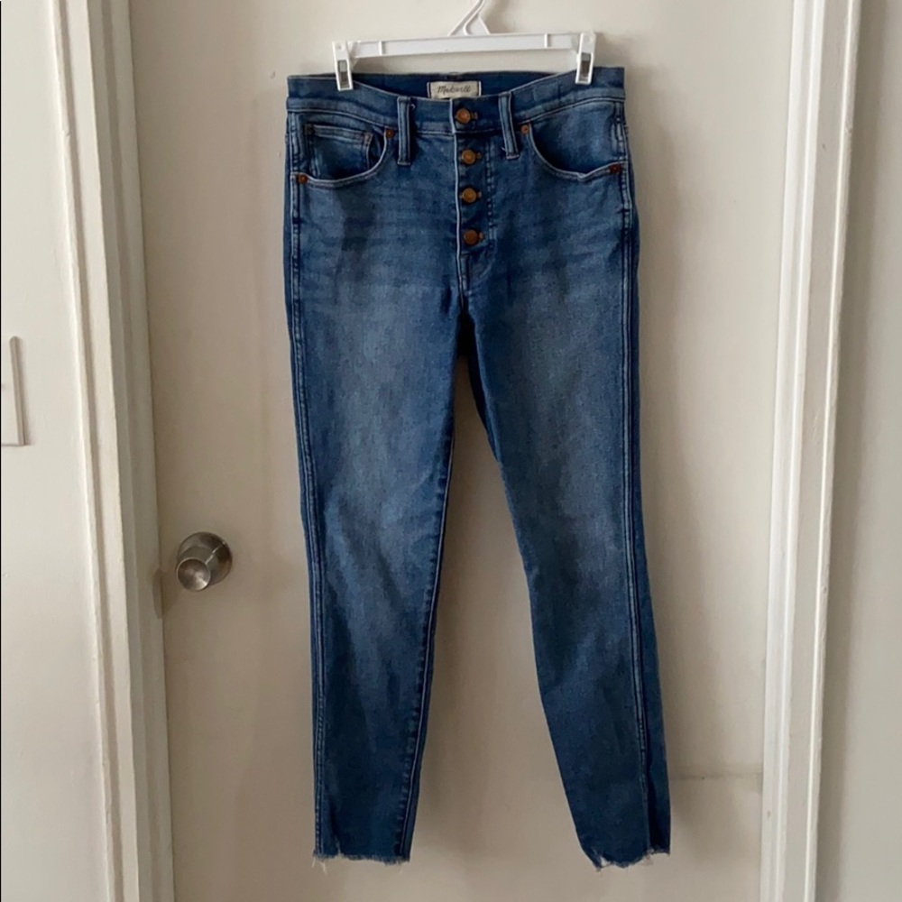 Madewell 10” high rise skinny jeans Cordova wash